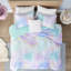 Doux microfibre à l'aquarelle pour lit simple / simple TG
