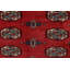 Tapis rouge unique de conception unique 4 pi 1 po x 6 pi 2 po Righley