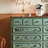 Light green Solid + Manufactured Wood Accent Cabinet