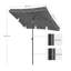 Rollo 125 cm D Rectangular Tilt Beach Parasol-678162416-678162423-778343685