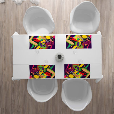 Polyester Abstract Rectangle Placemat