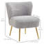 Chaise d'appoint d'appoint avec pieds gris anthracite