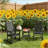 Black High Back Chairs,2 Pieces Outdoor Rocking Chairs-741714942
