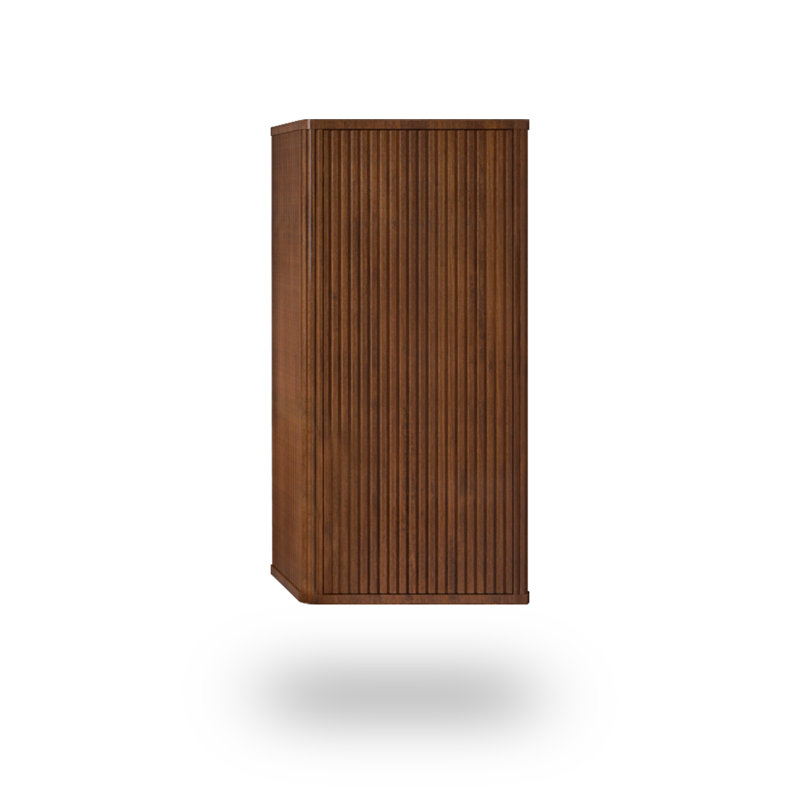 Hannemarie 14.2" W Manufactured Wood Bathroom Cabinet, Walnut