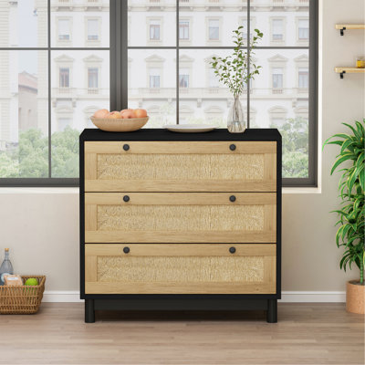 Armoire de rangement polyvalente à 3 tiroirs pour différentes pièces, améliorant l'organisation