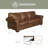 Ezra 88" Rolled Arm Sofa Bed