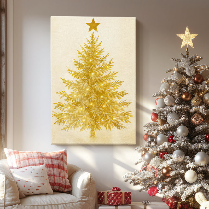«Twilight of Golden Whisper», toile tendue avec châssis de qualité supérieure, H 18 po x l 12 po
