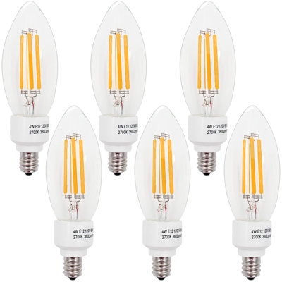 4 W C11 E12/Candelabra 2700 K LED Bulb