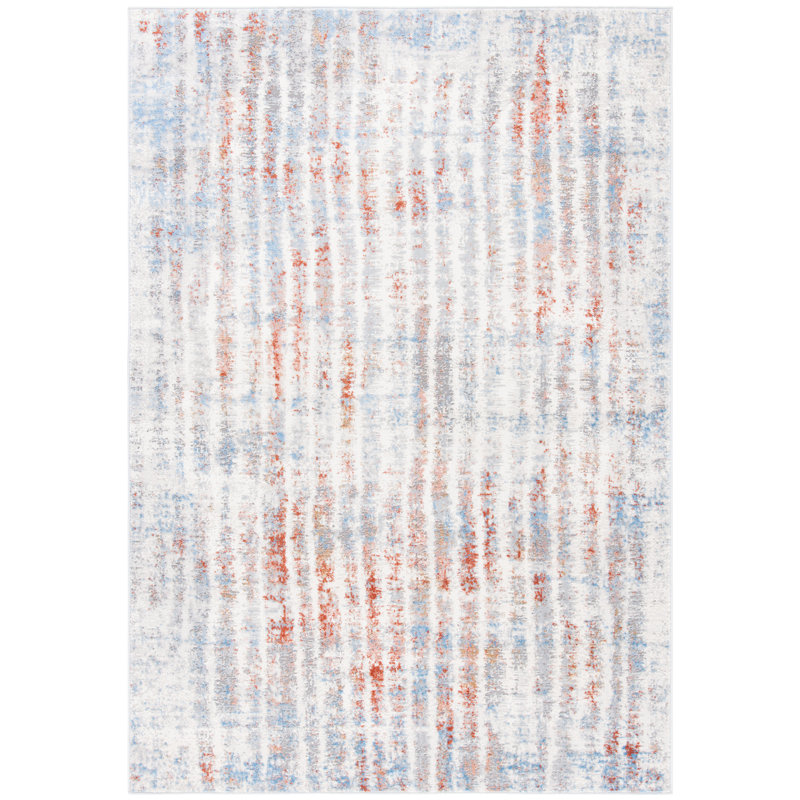 Amelia Cotton Abstract Rug, Rectangle 4'5" x 6'5"