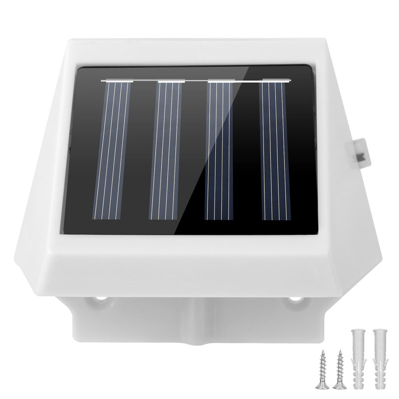 White Solar Powered Integrated LED