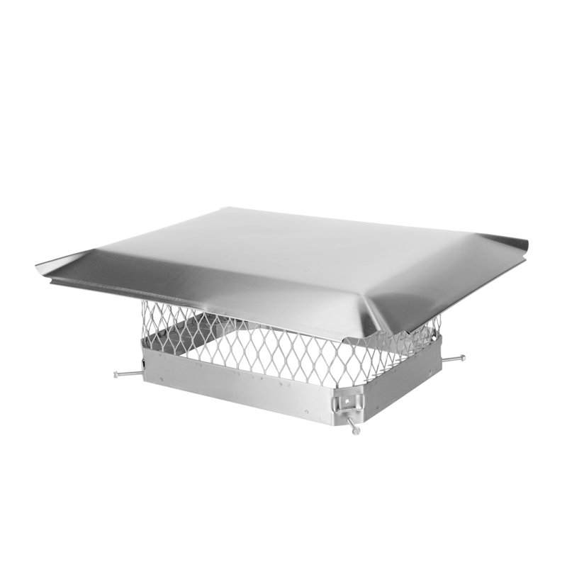 Bouchon de cheminée coulissant en acier Gussie, 12 po x 16 po