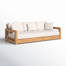 Melrose 76.55'' Teak Outdoor Patio Sofa