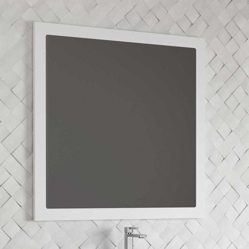 Miroir DAX Lakeside, 31,50 po x 31,50 po, Blanc