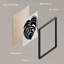«Black Monstera Leaf Love Home Typographie Nature Abstract Shapes», reproduction encadrée sur papier, 8 pièces-92574405-92574406