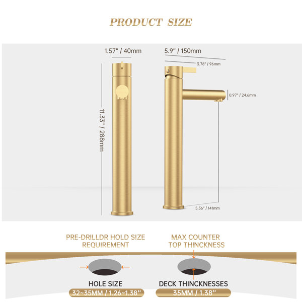 Dimensions du produit