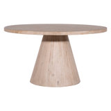 Lindale Pine Round Unfinished Solid Wood Dining Table