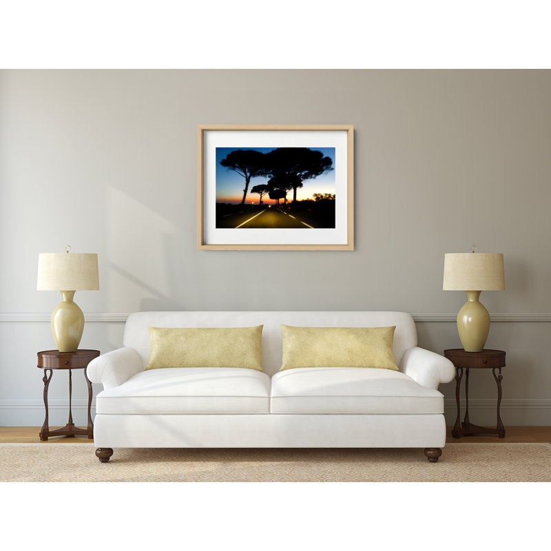 Drive Print by Joseph Regan, 14" H x 16" W x 0.75" D, Natural