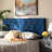 Waylen Upholstered Queen Size Headboard in Navy Blue Velvet Fabric, 45.68'' H X 62.93'' W X 1.8'' D-899231041