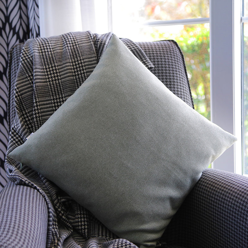 Housse de coussin intérieur / extérieur Calydon, gris