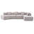 Boneless Modern Minimalist L-Shape Couch, Modular Sofa, Couch With Chaise-1844226351