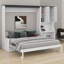 Lit escamotable avec canapé, bureau et armoire de rangement, lit mural multifonctionnel