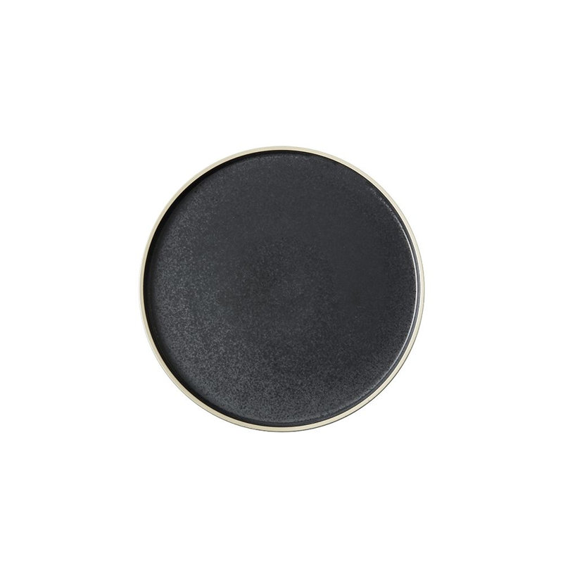 Moira Roasted Sesame Round Plate 7 3/4" By Luzerne (Case Of 12) (Stoneware), Sésame grillé