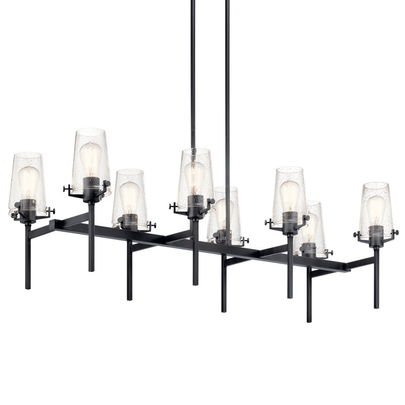8 - Light Kitchen Island Pendant, Black