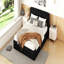 Grand lit plateforme tapissier, noir-1724448566