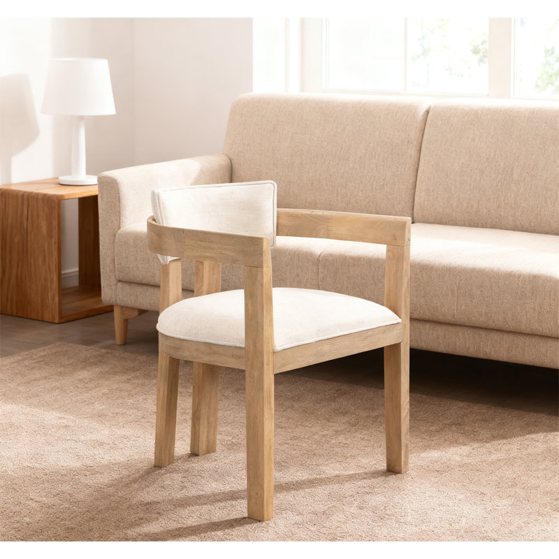 Chaises de salle à manger élégantes, Beige, Beige