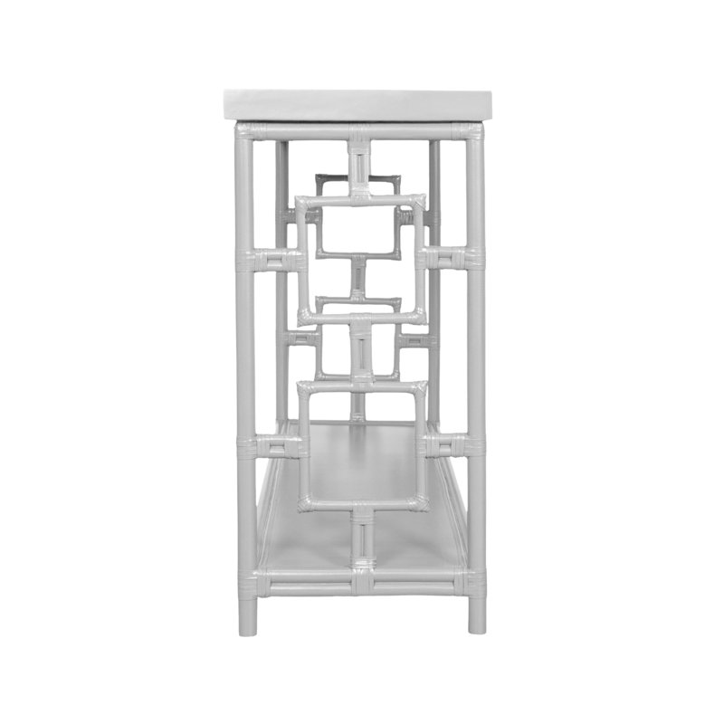 Sobe 60'' W Console Table, White
