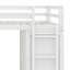 Lit mezzanine tout-en-un avec bureau intégré, tiroirs de rangement et garde-robe