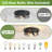 12.6 In. 3-light Farmhouse Black Flush Mount Ceiling Light  (2-pack)