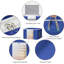 Paquet de 2 sacs de rangement pour vêtements, contenants de rangement de 24 gallons avec fermeture à glissière renforcée à poignée renforcée, rangement pour garde-robe pour édredon de couverture-250740310