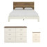 Allyannah 3 Piece Modern Coordinated Bedroom Set