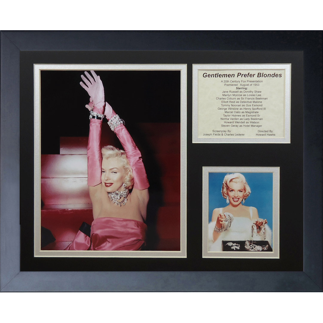 Marilyn Monroe - Blondes Framed Memorabili House of Hampton®