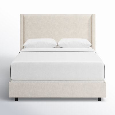 Hanson Upholstered Wingback Bed