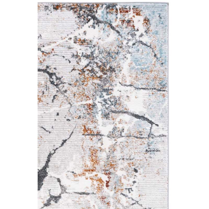 Milstein 500 Performance Geometric Rug, Runner 2' x 8'