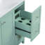 Meuble-lavabo moderne simple avec lavabo, chargement USB, 2 portes et 3 tiroirs-2119758471