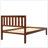 Walnut Twin Solid Wood Bed Frame
