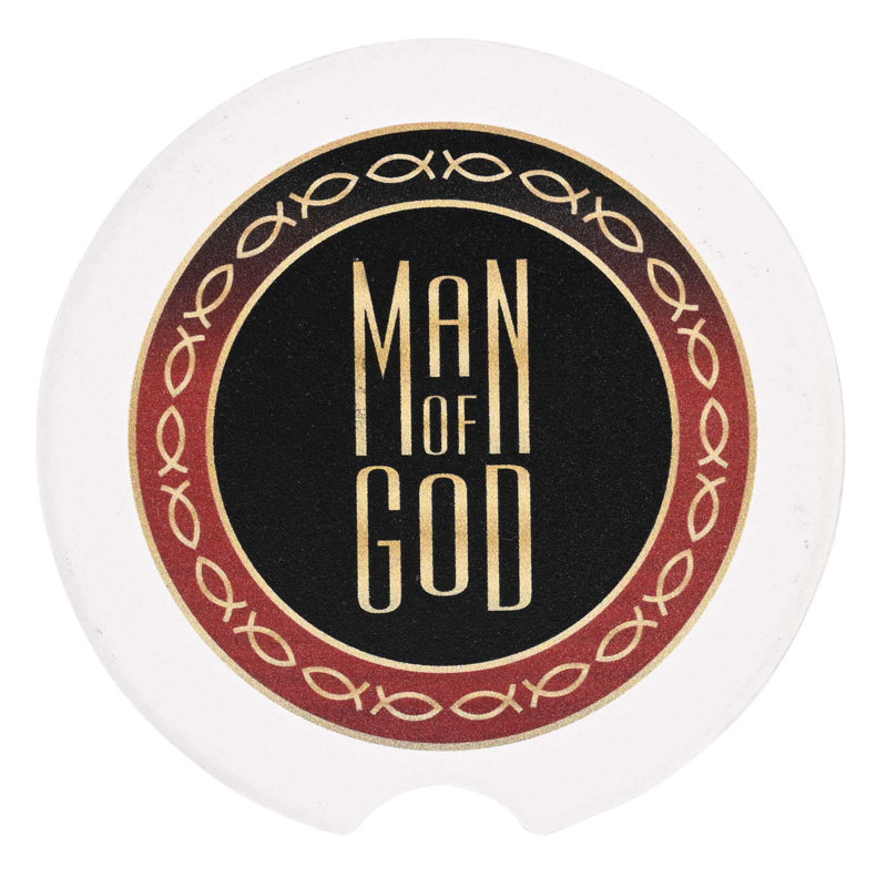 Ceramic Round 2 Piece Car Coaster Set