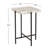 Timor Marble Top End Table