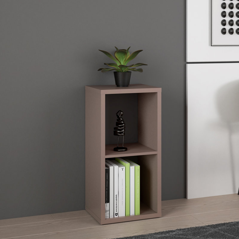 Mauro Cube Bookcase, Orange, (1 Shelf) 72.8cm.H x 72.8cm.W x 72.8cm.D