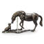 Olivar Dog Horse Metal Garden Statue
