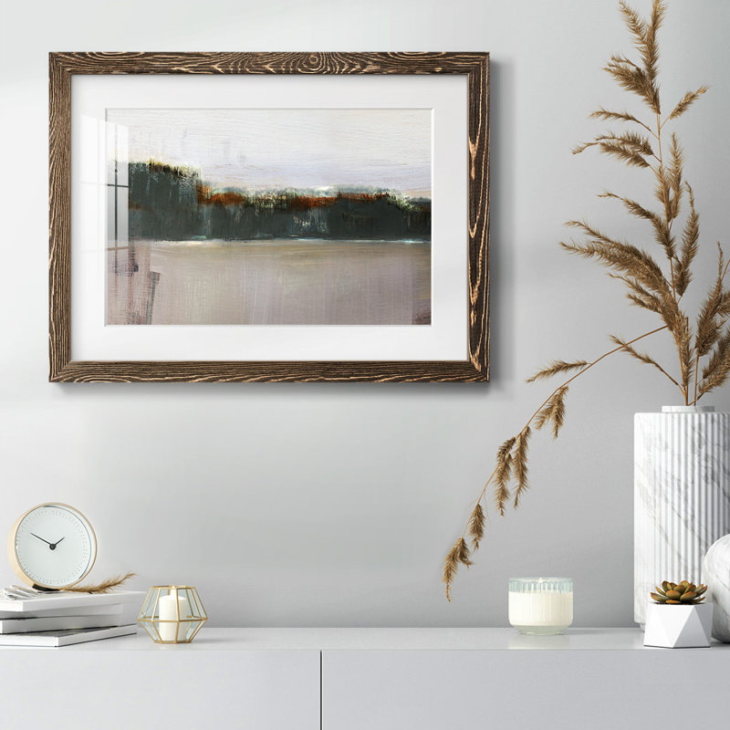 At At Dusk Turnwood - Reproduction d'un seul cadre photo, H 18 po x l 26 po x P 1,5 po, Noyer