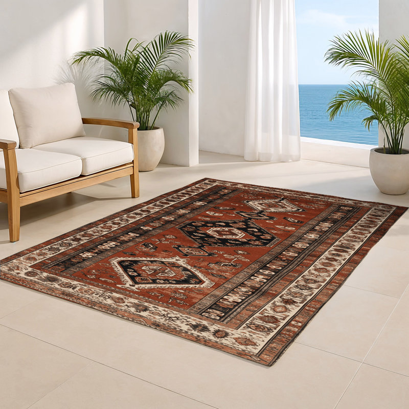 Tapis turc intérieur et extérieur brun, Rectangle 9 pi x 12 pi
