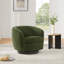 Fauteuil demi-tonneau pivotant rembourré Marcy-1472019670