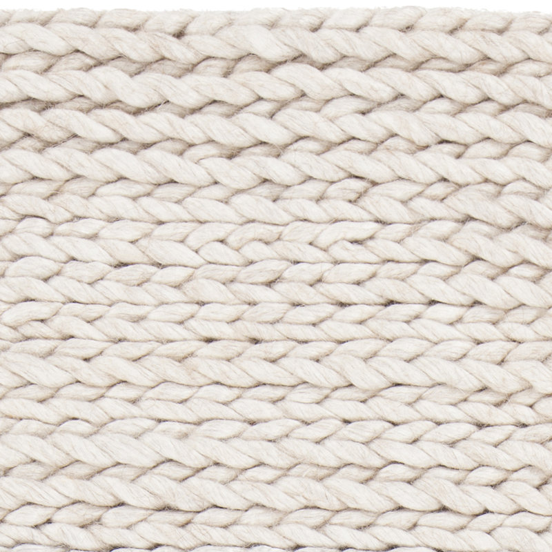 Tapis de zone beige tissé à la main burtle, Rectangle 5 pi x 7 pi 6 po