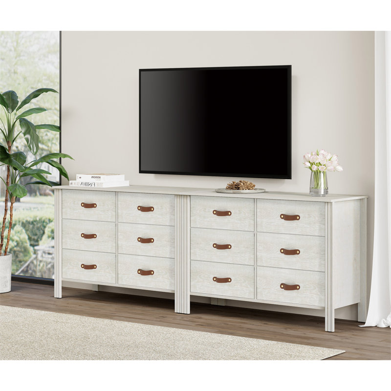 Ashae Kids 12 - Drawer Dresser, White
