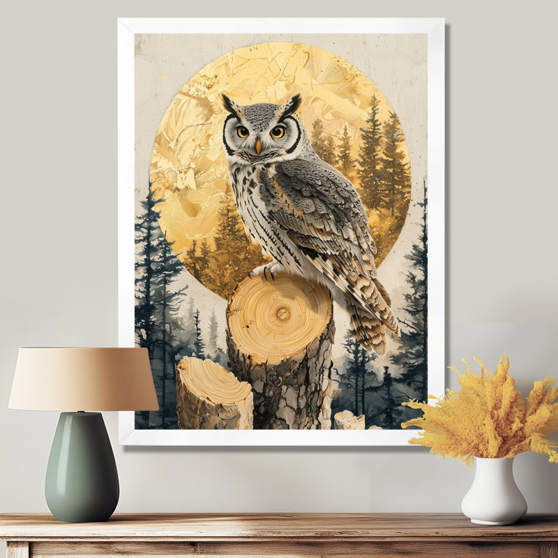 Gerfry - Animaux, impressions sur toile, Impression d'un seul cadre photo, H 44 po x l 34 po, Blanc