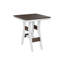 Berlin Gardens Harbor Regular Top With White Base Square Bar Table-526806392-526806369